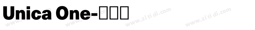 Unica One字体转换